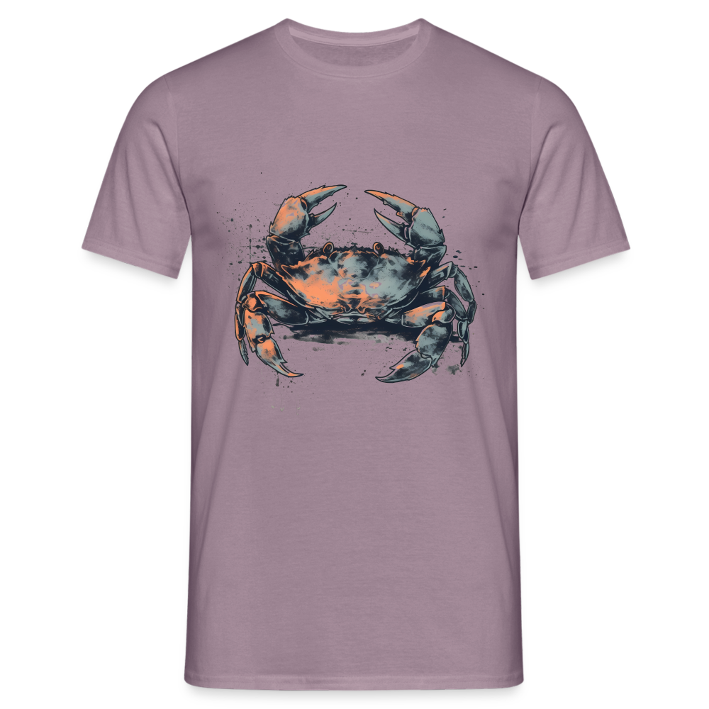 Coole Krabbe im Retro Style - Männer T-Shirt - Lilagrau