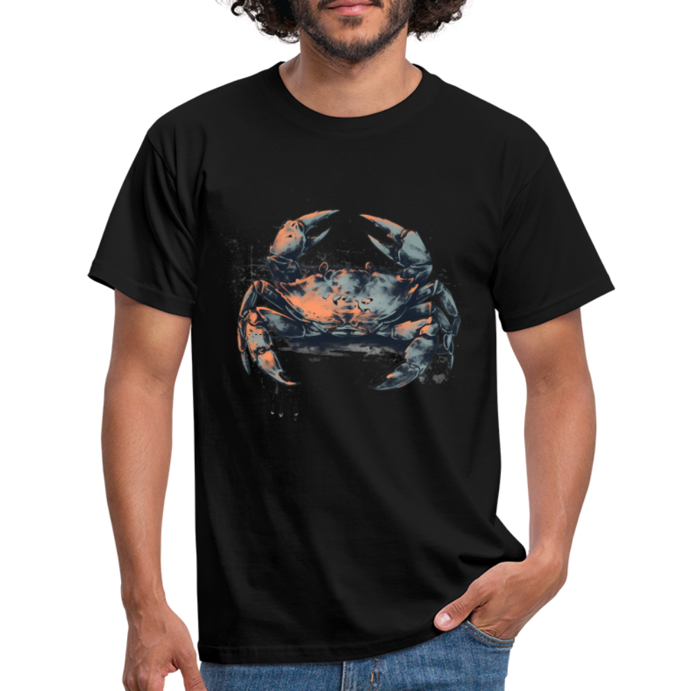 Coole Krabbe im Retro Style - Männer T-Shirt - Schwarz