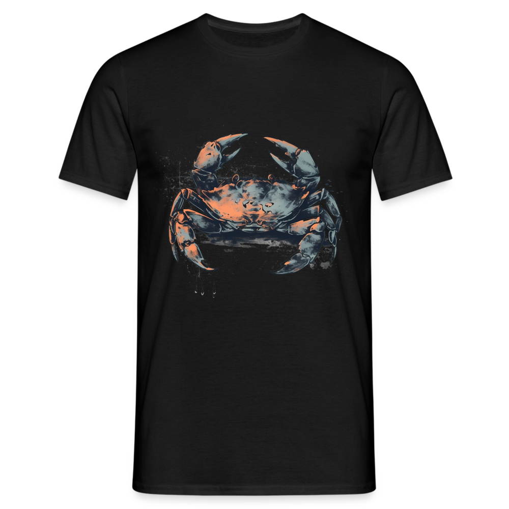Coole Krabbe im Retro Style - Männer T-Shirt - Schwarz