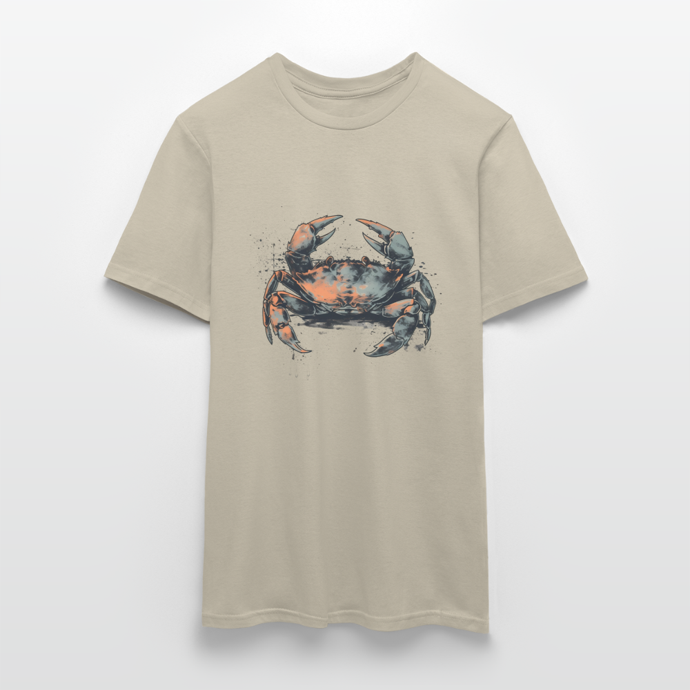 Coole Krabbe im Retro Style - Männer T-Shirt - Sandbeige