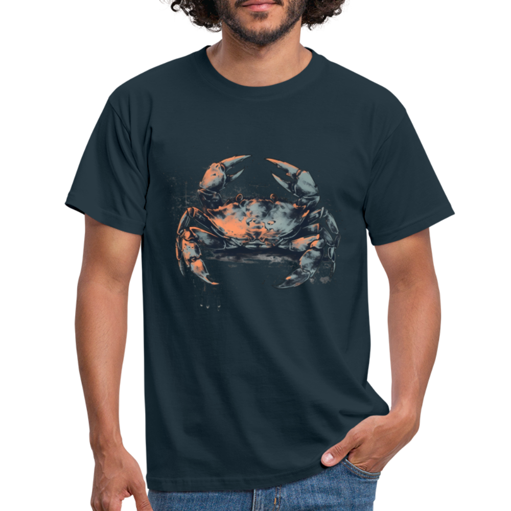 Coole Krabbe im Retro Style - Männer T-Shirt - Navy