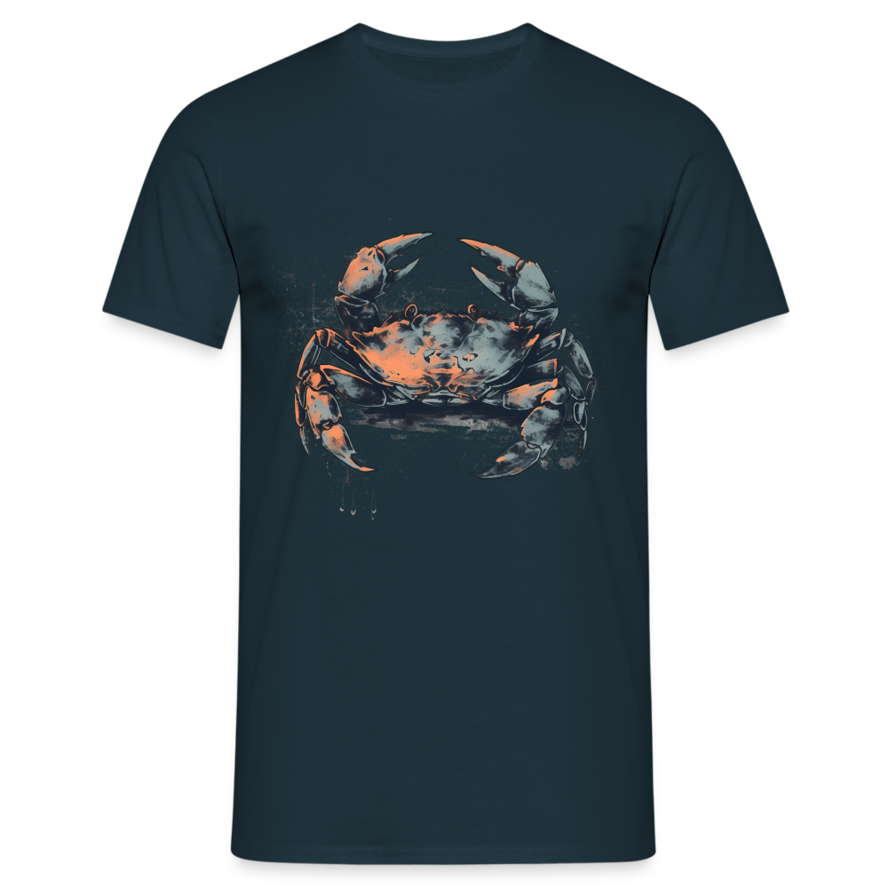 Coole Krabbe im Retro Style - Männer T-Shirt - Navy