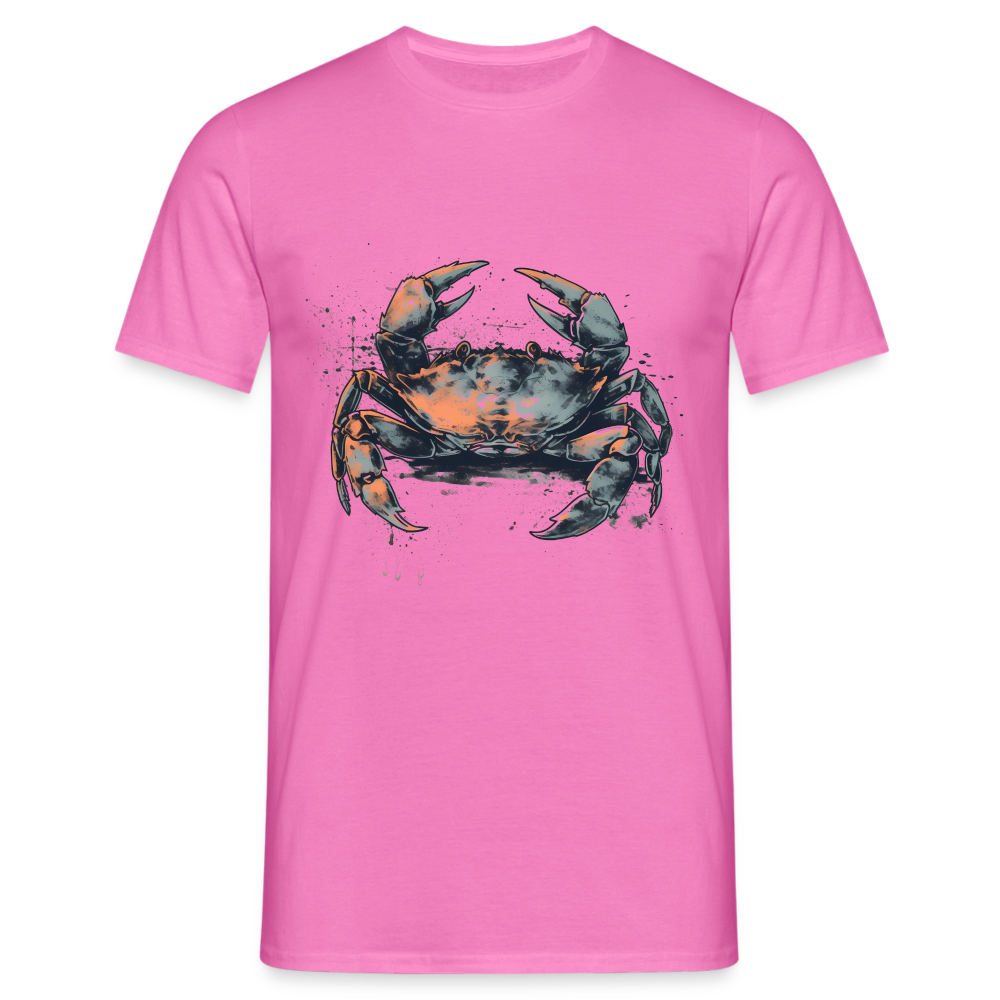 Coole Krabbe im Retro Style - Männer T-Shirt - Pink
