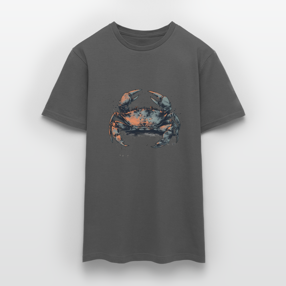 Coole Krabbe im Retro Style - Männer T-Shirt - Anthrazit