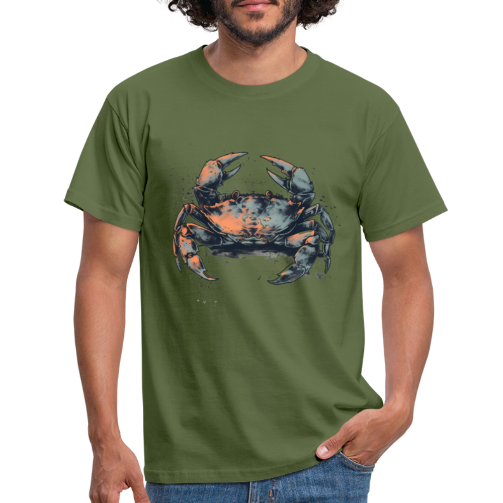 Coole Krabbe im Retro Style - Männer T-Shirt - Militärgrün