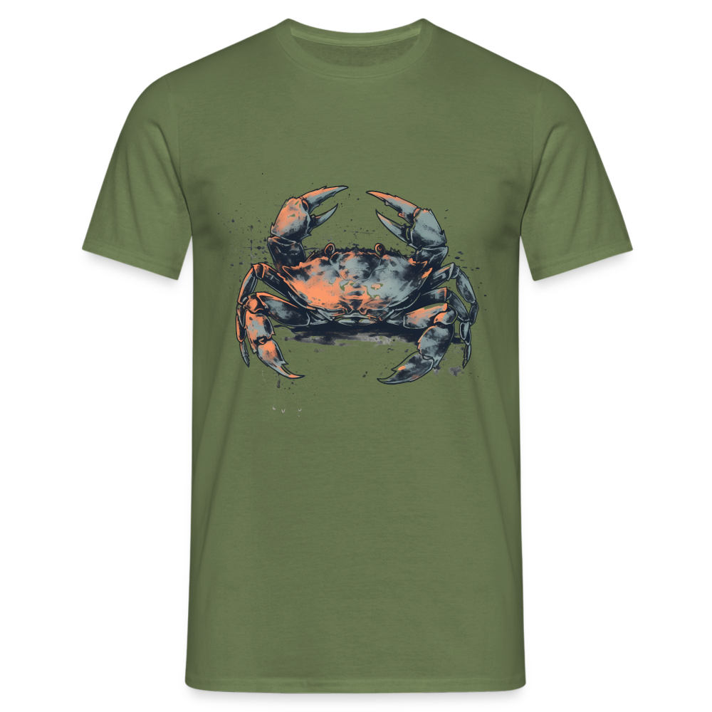 Coole Krabbe im Retro Style - Männer T-Shirt - Militärgrün