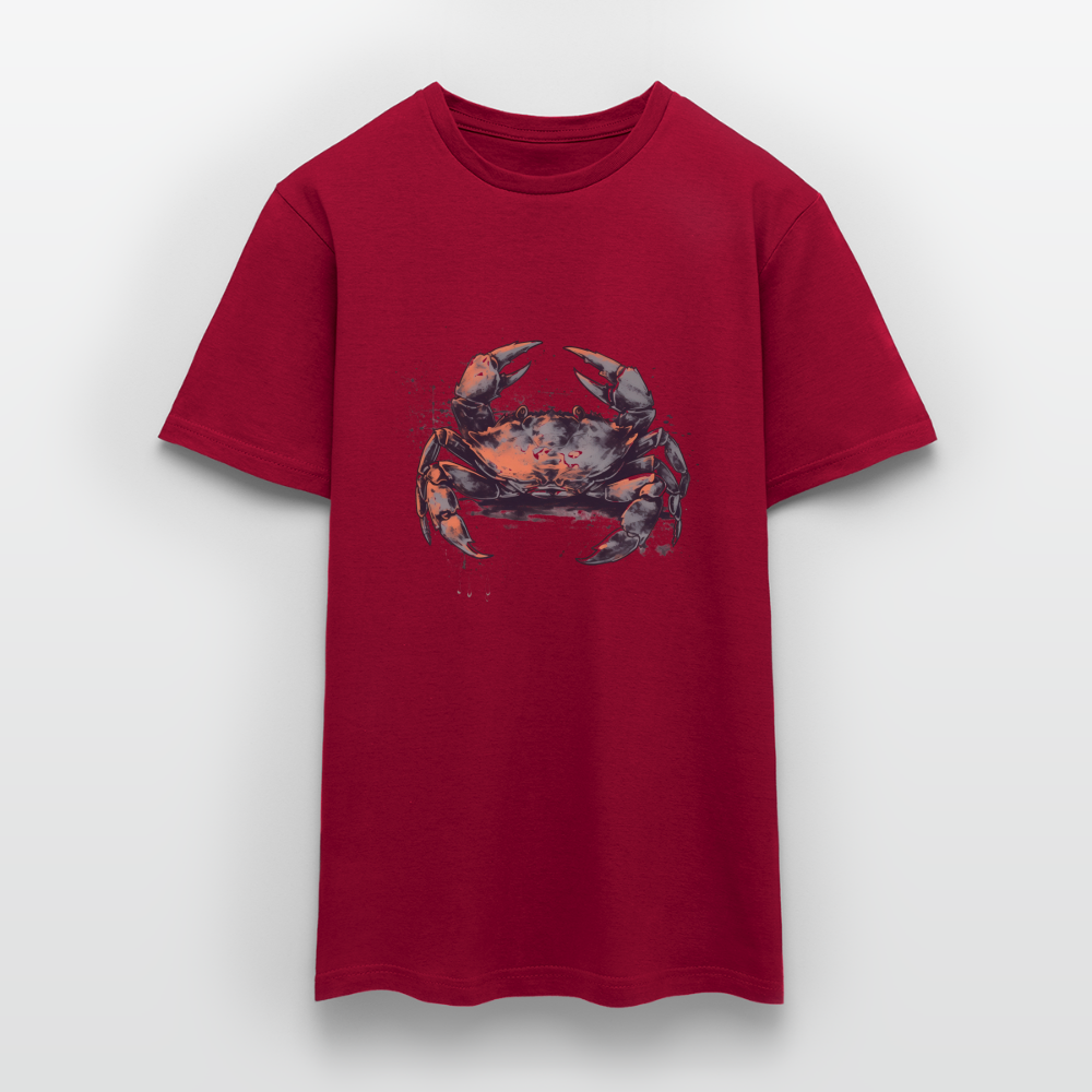 Coole Krabbe im Retro Style - Männer T-Shirt - Ziegelrot