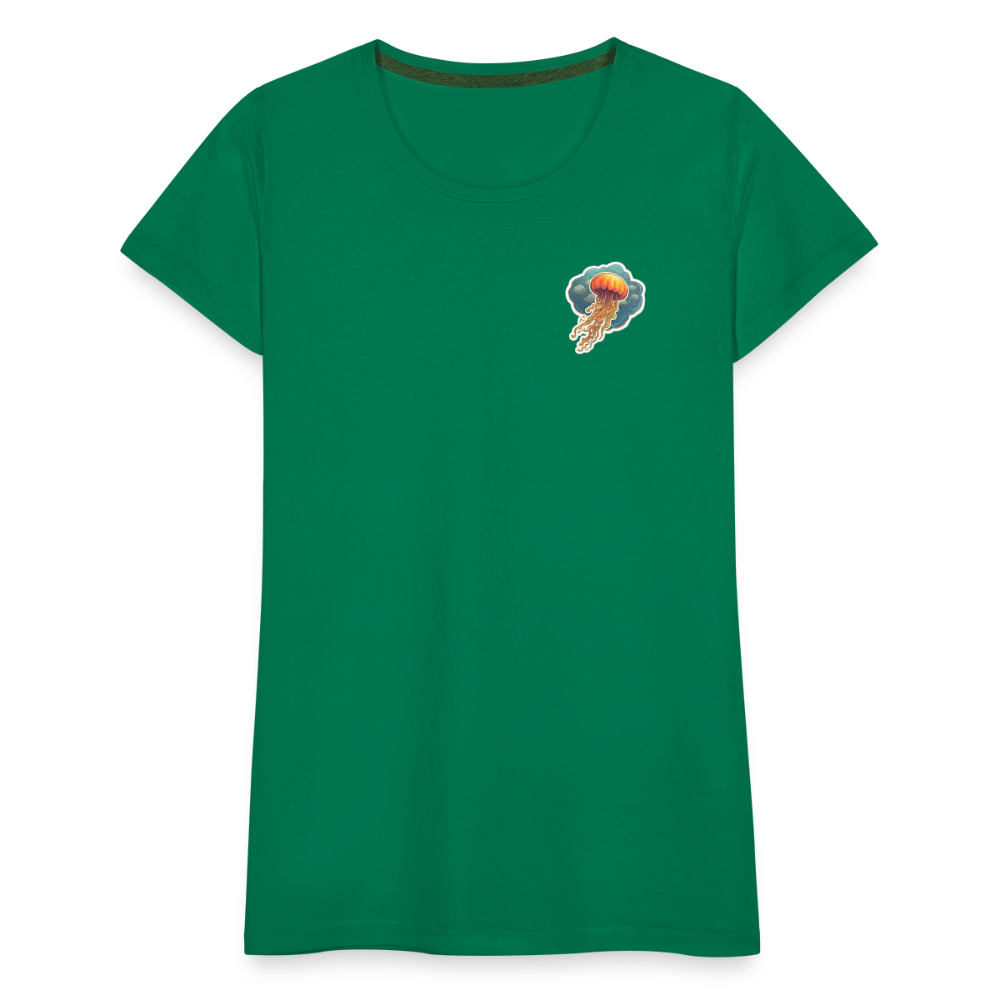 Oranges Sticker Quallen Artwork - Frauen Premium T-Shirt - Kelly Green