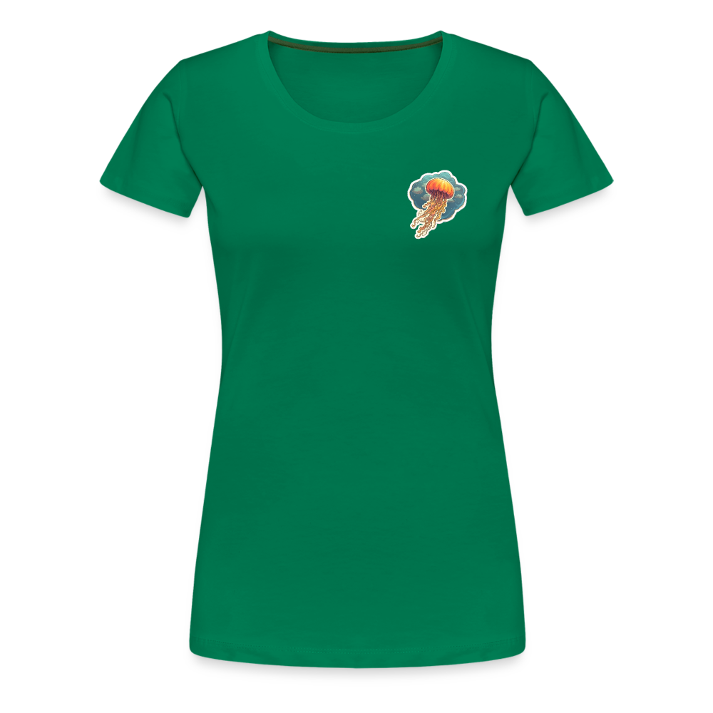 Oranges Sticker Quallen Artwork - Frauen Premium T-Shirt - Kelly Green