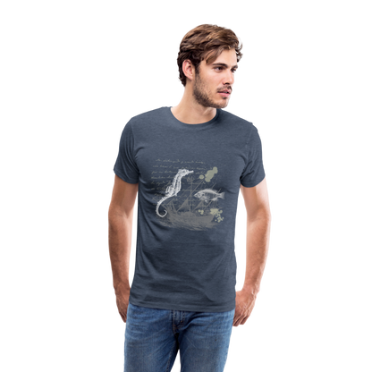 Vintage Steampunk Seepferdchen Motiv - Männer Premium T-Shirts - by Artful Alchemist