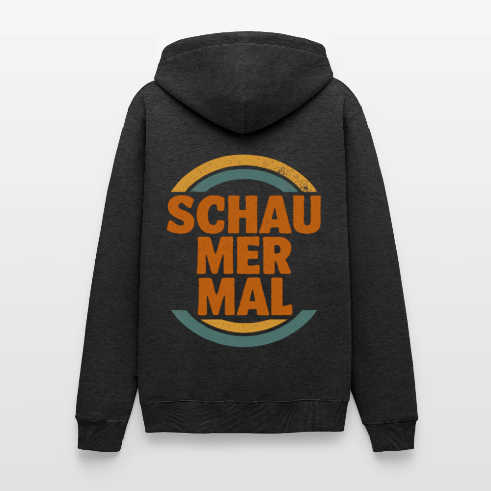 „Schau Mer Mal“ – Retro Look aus Hessen - Männer Premium Hoodie - Anthrazit meliert