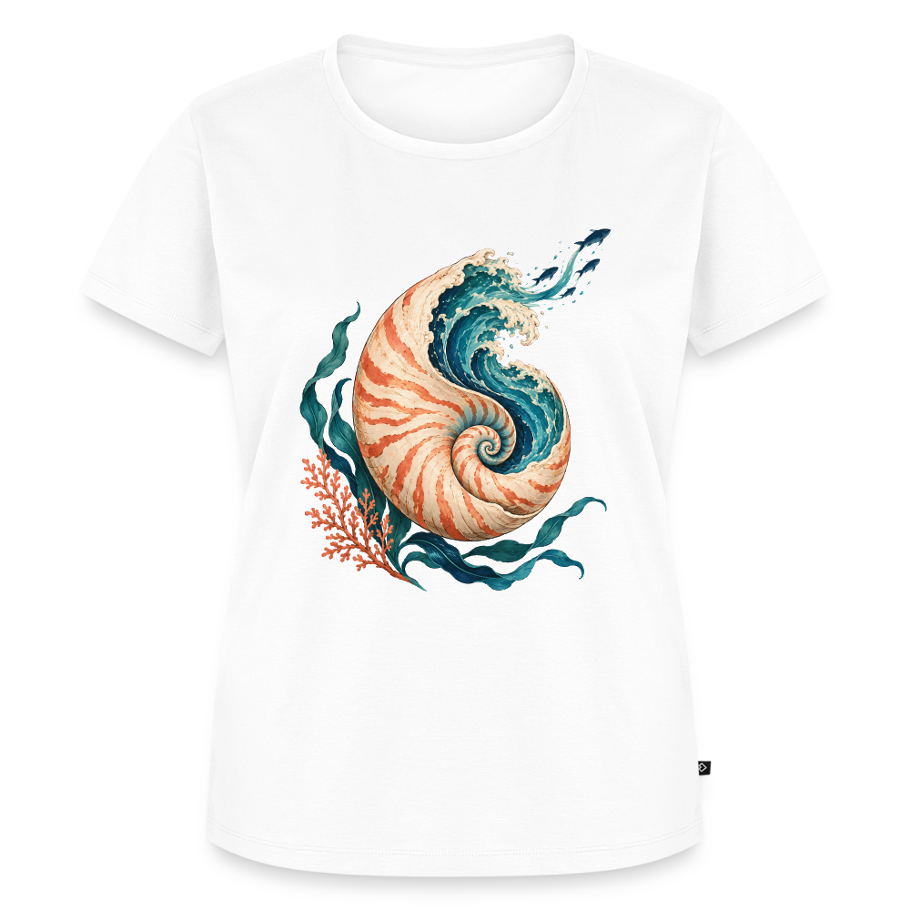 Nautilus Wave – Frauen Premium T-Shirt - Weiß