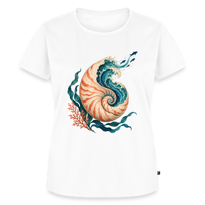 Nautilus Wave – Frauen Premium T-Shirt - Weiß