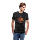 Gruseliger Horror Kürbis -Happy Halloween - Männer Premium T-Shirt - Anthrazit