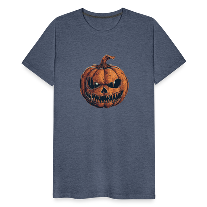 Gruseliger Horror Kürbis -Happy Halloween - Männer Premium T-Shirt - by Artful Alchemist