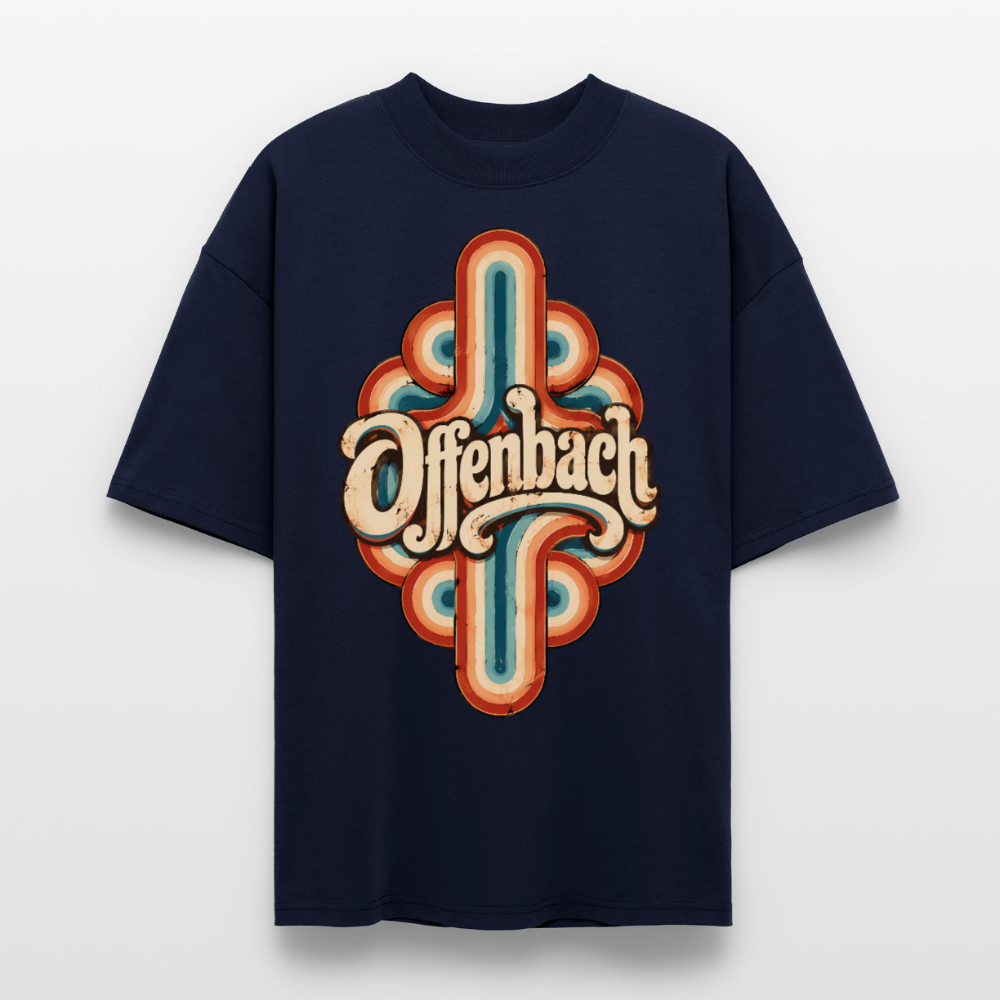 Offenbach Retro – Oversized Unisex Bio T-Shirt - Navy