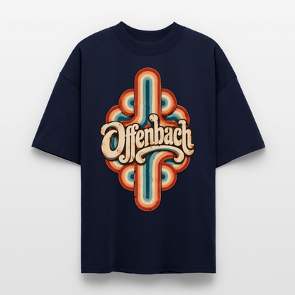 Offenbach Retro – Oversized Unisex Bio T-Shirt - Navy