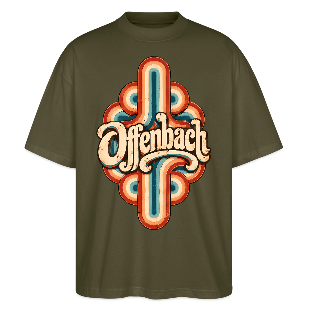 Offenbach Retro – Oversized Unisex Bio T-Shirt - Khaki