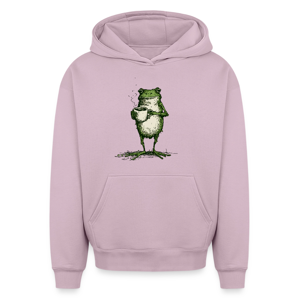 Coffee Frog – Oversized Heavyweight Unisex Hoodie - Altrosa
