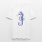 Indigo Seepferchen - Männer T-Shirt - Weiß