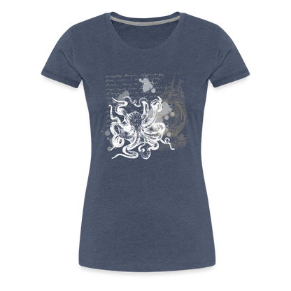 Vintage Steampunk Oktopus Motiv - Frauen Premium T-Shirts - by Artful Alchemist
