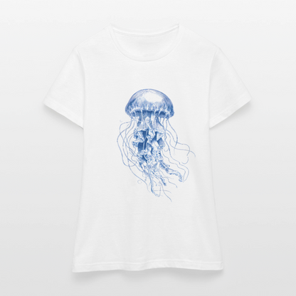 Indigo Qualle - Frauen T-Shirt - by Artful Alchemist