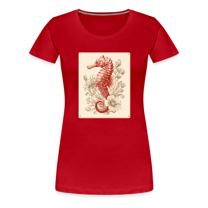 Vintage Seepferdchen - Frauen Premium T-Shirt - by Artful Alchemist