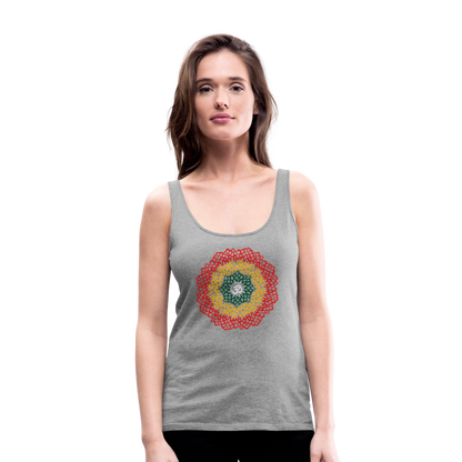 Yogi, Prana Mandala Om im Reggae Stil - Frauen Premium Tank Top - by Artful Alchemist