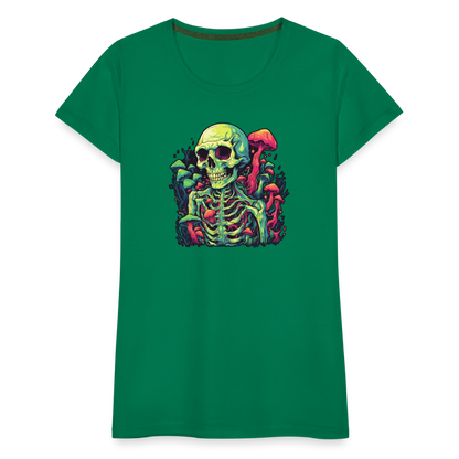 Horror Pilz Skelett - Happy Halloween - Frauen Premium T-Shirt - by Artful Alchemist