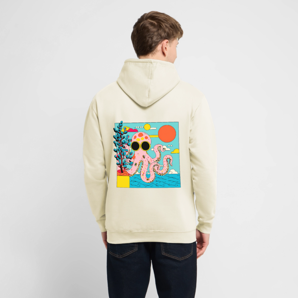 Summer Reef – Pink Octopus - Unisex Hoodie - by Artful Alchemist