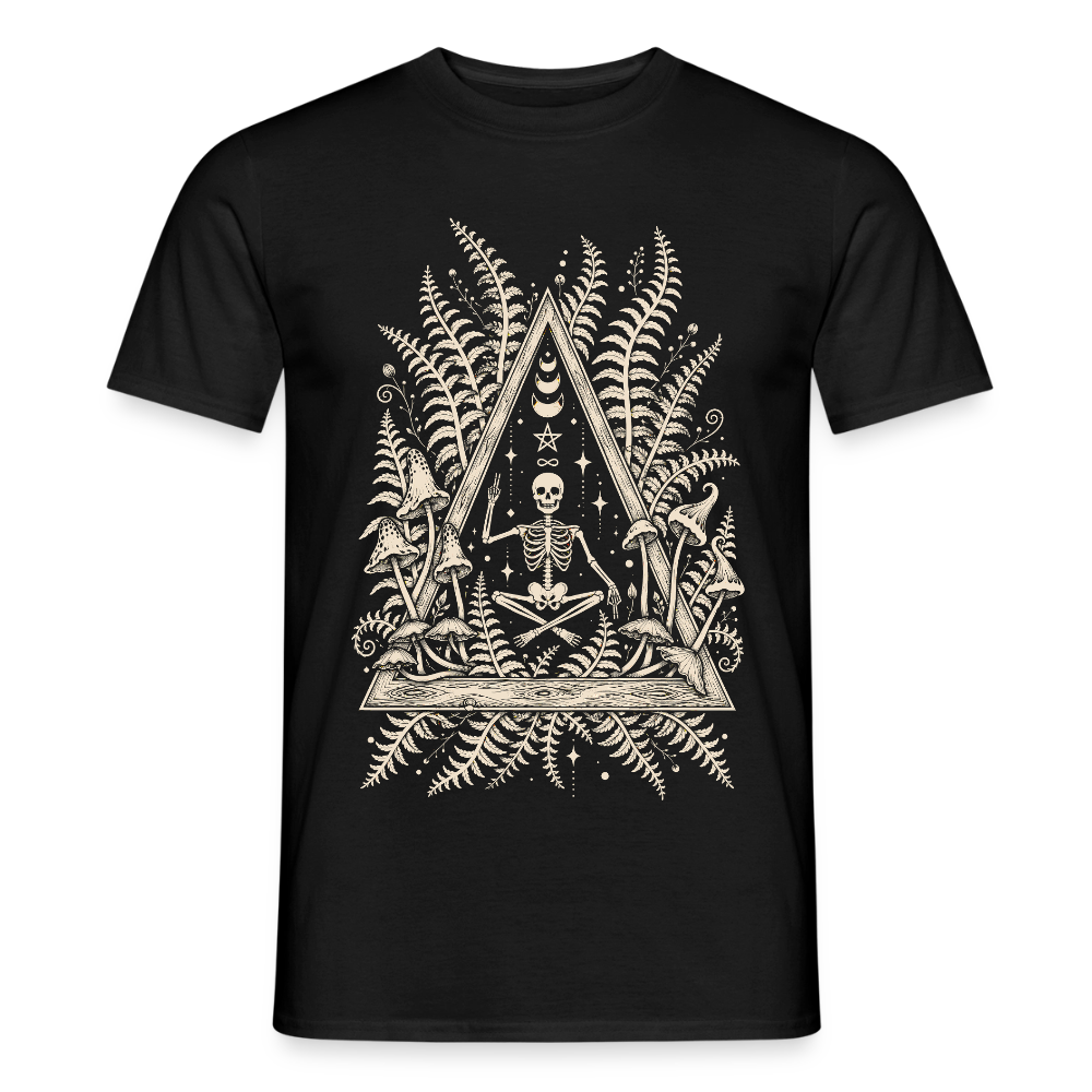 Mystic Fern – Männer T-Shirt - Schwarz