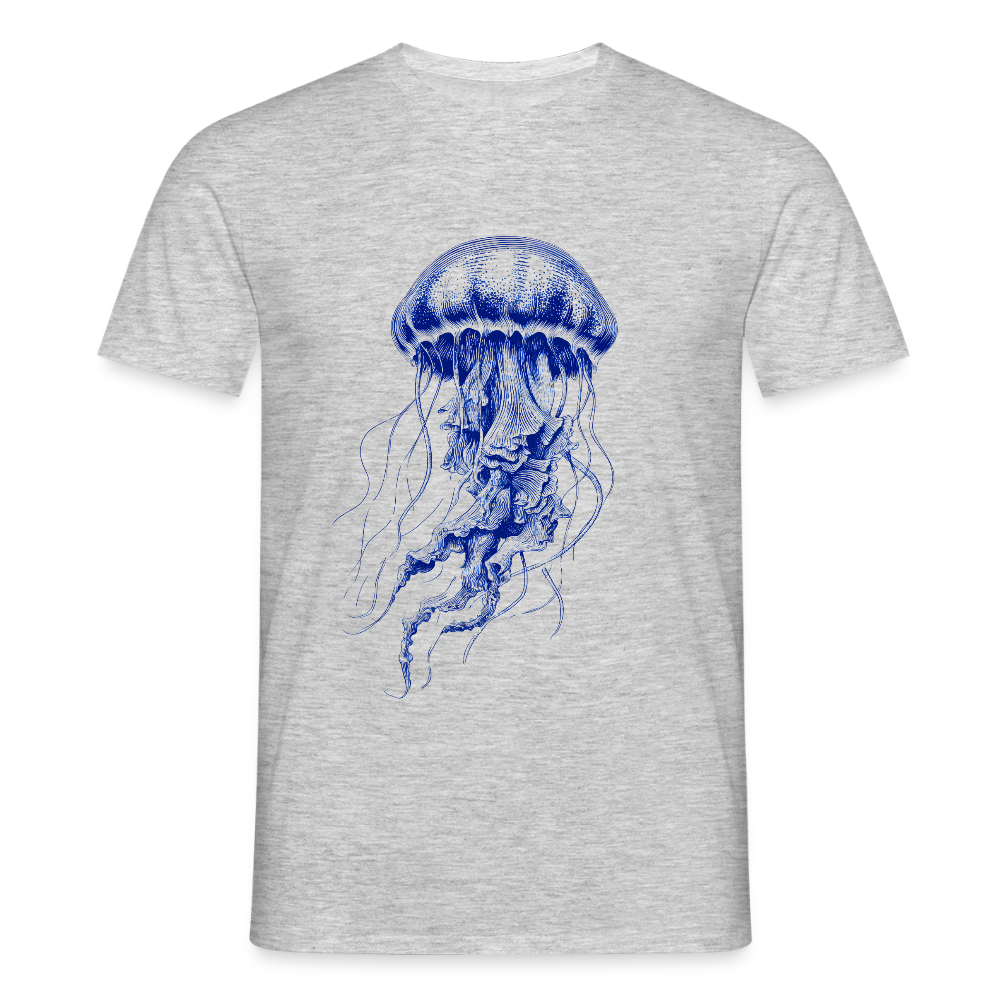 Deep Sea Indigo Qualle - Männer T-Shirt - by Artful Alchemist
