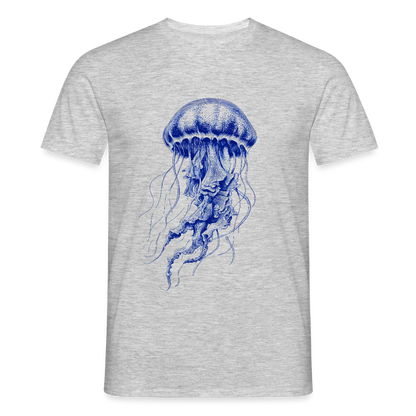 Deep Sea Indigo Qualle - Männer T-Shirt - by Artful Alchemist