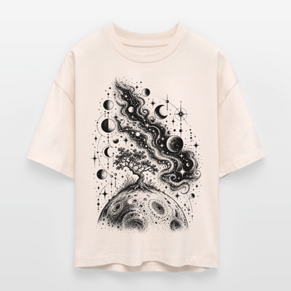 Kosmischer Baum – Frauen Boxy Bio-T-Shirt Nova - Natur