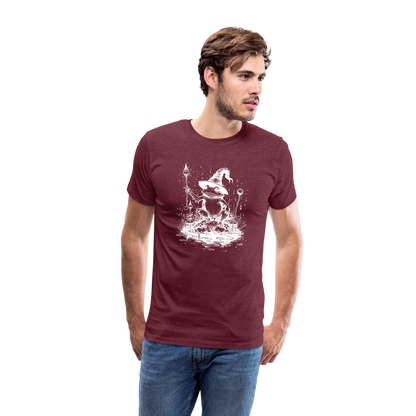 Magischer Frosch mit Zauberhut und Zauberstab - Männer Premium T-Shirt - by Artful Alchemist