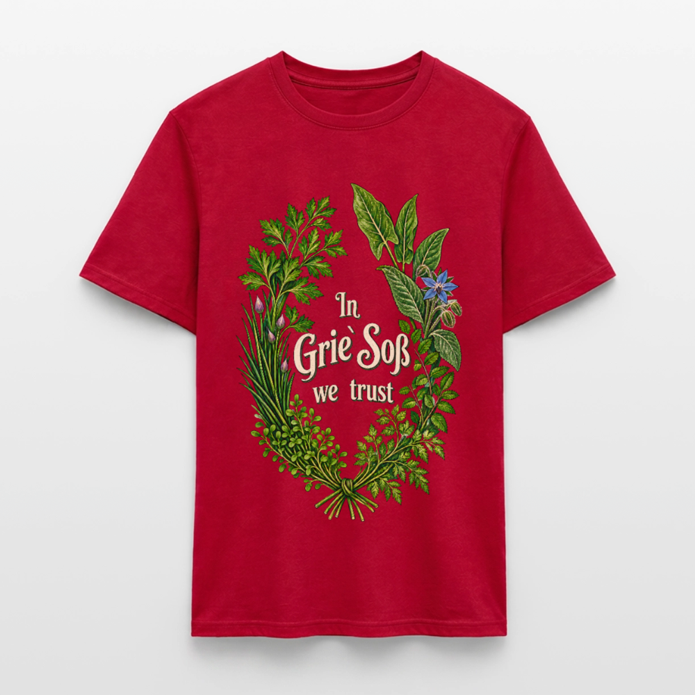 In Grie` Soß we trust - Männer T-Shirt - Rot