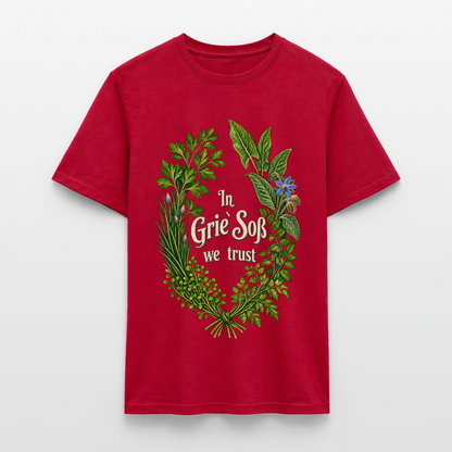 In Grie` Soß we trust - Männer T-Shirt - by Artful Alchemist