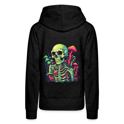 Horror Pilz Skelett - Happy Halloween - Frauen Premium Hoodie - by Artful Alchemist