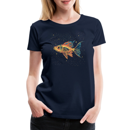Bunter Meeres Fisch - Frauen Premium T-Shirt - by Artful Alchemist