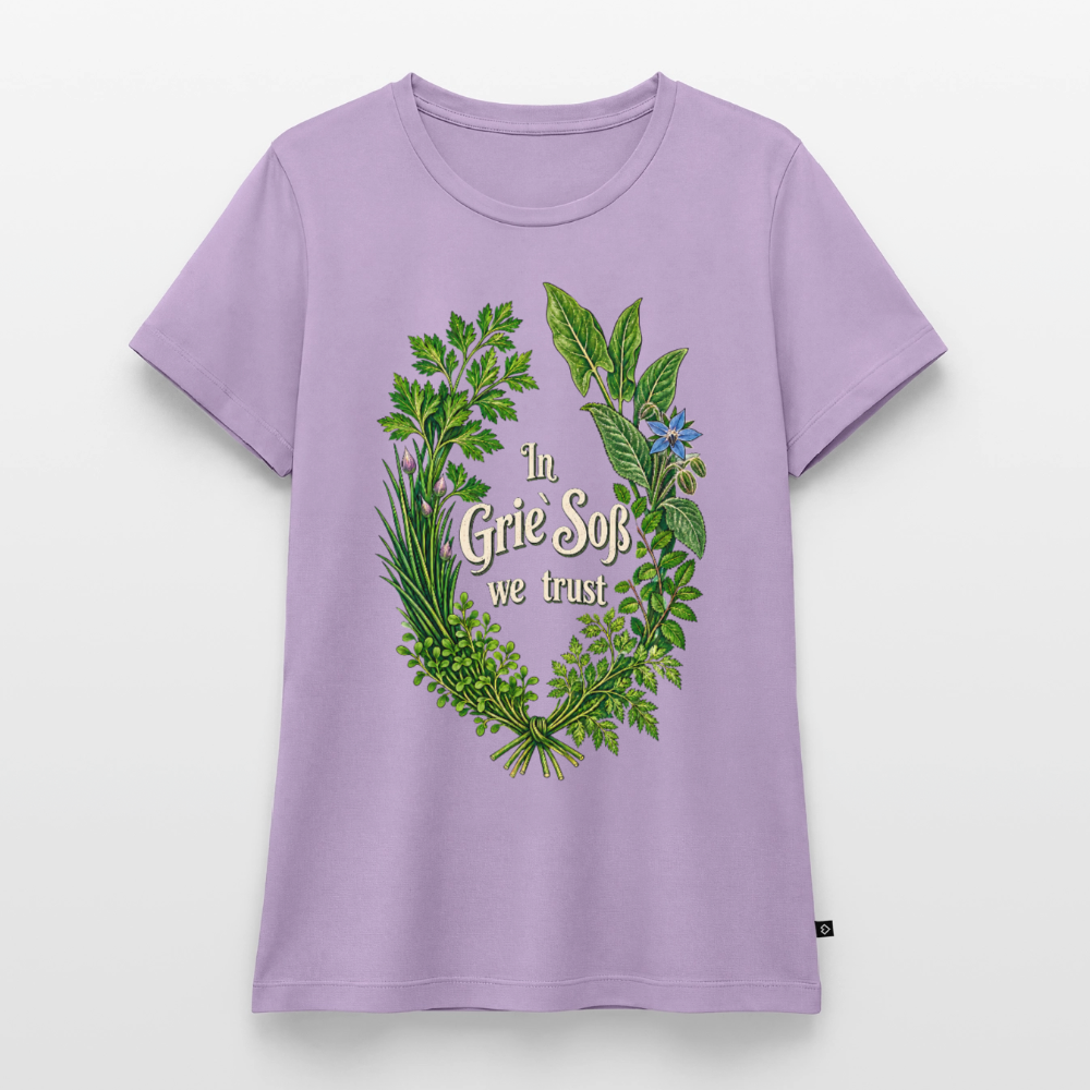 In Grie’ Soß We Trust - Frauen Premium T-Shirt - Lavendel