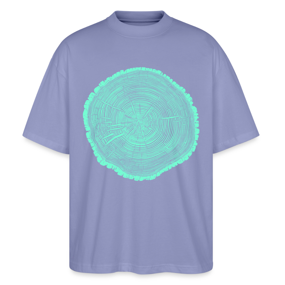 Tree Rings – Oversized Unisex Bio T-Shirt Blaster 2.0 - Violett