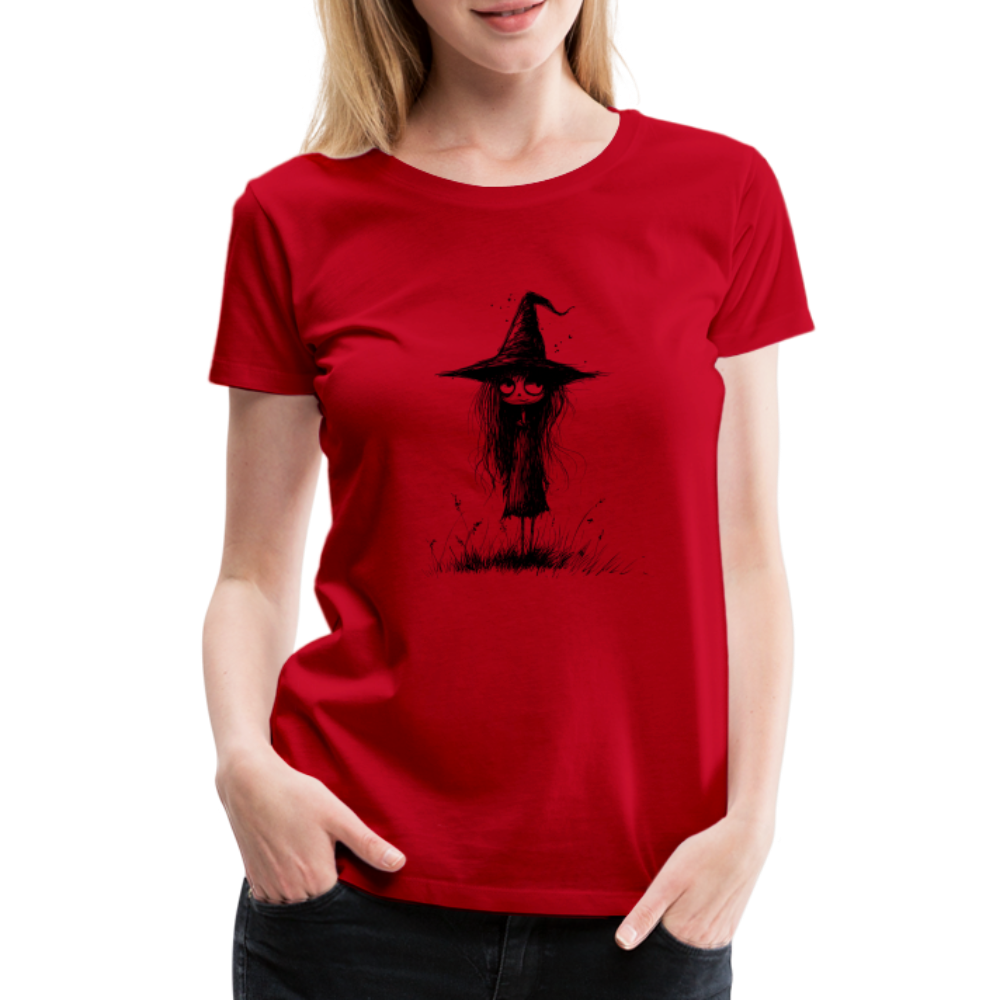 Kleine Hexe - Frauen Premium T-Shirt - Rot