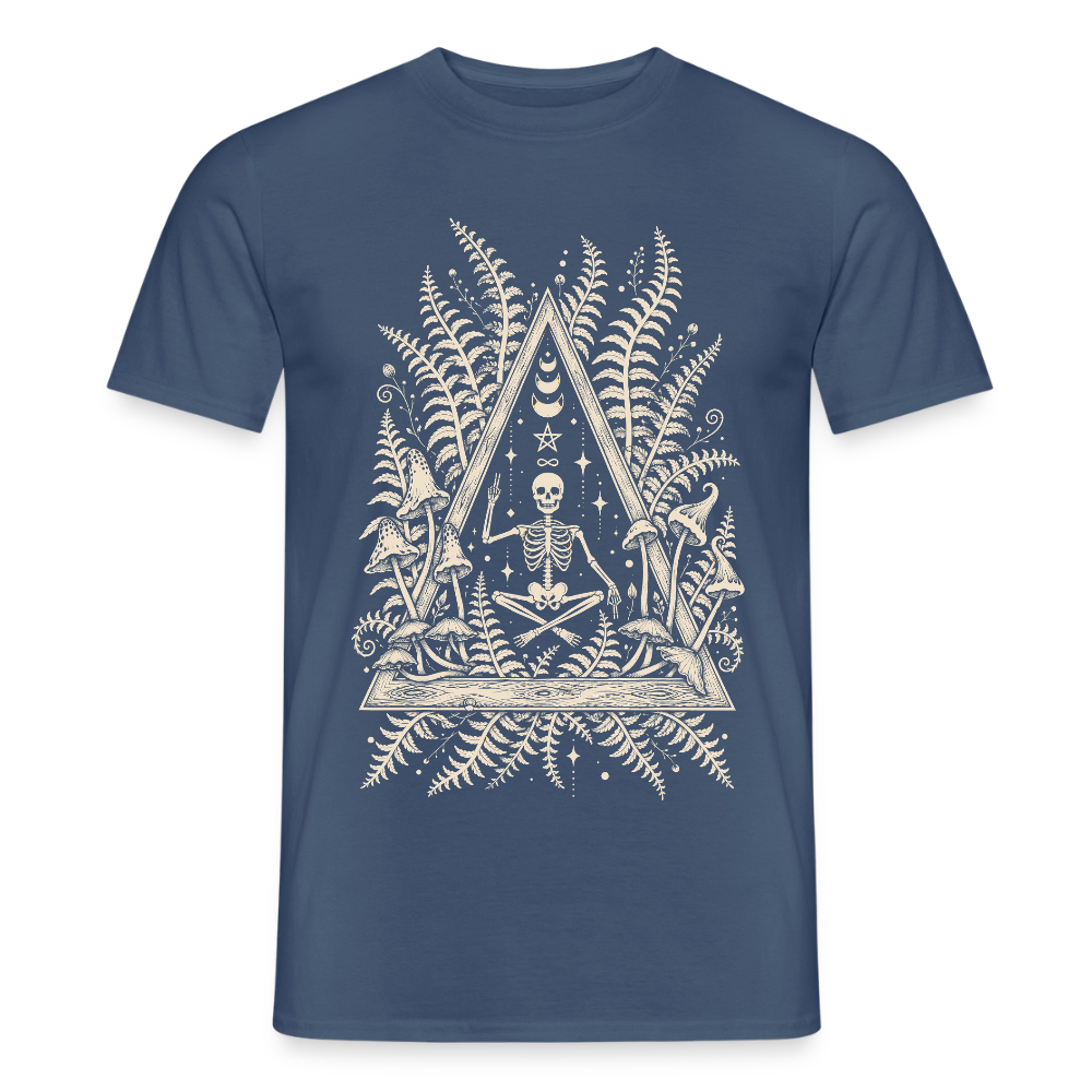 Mystic Fern – Männer T-Shirt - Dunkles Denimblau