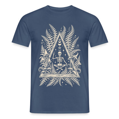 Mystic Fern – Männer T-Shirt - Dunkles Denimblau