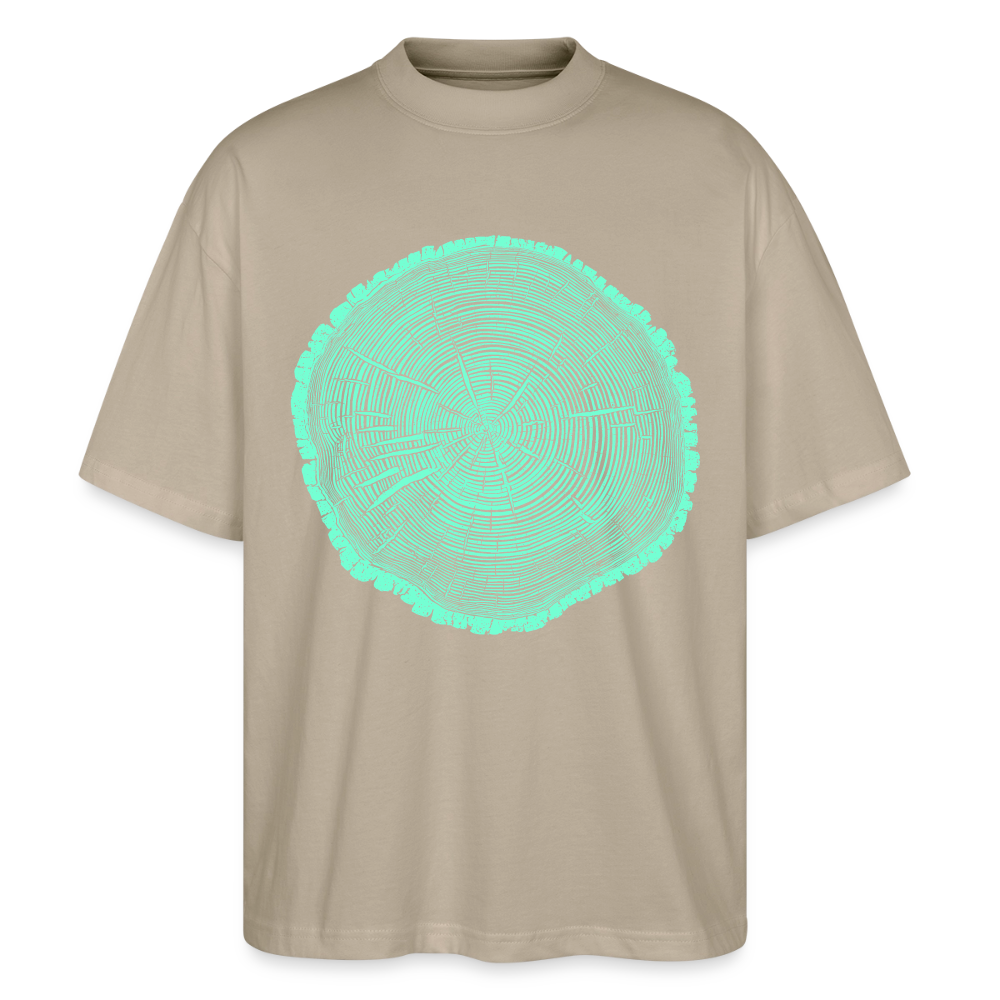Tree Rings – Oversized Unisex Bio T-Shirt Blaster 2.0 - Steingrau