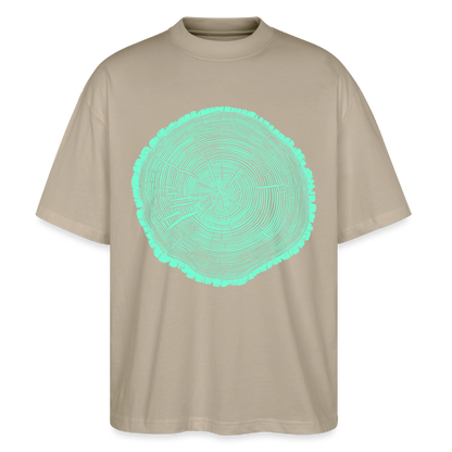 Tree Rings – Oversized Unisex Bio T-Shirt Blaster 2.0 - Steingrau