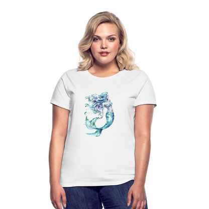 Meerjungfrau als Aquarelle - Frauen T-Shirt - by Artful Alchemist