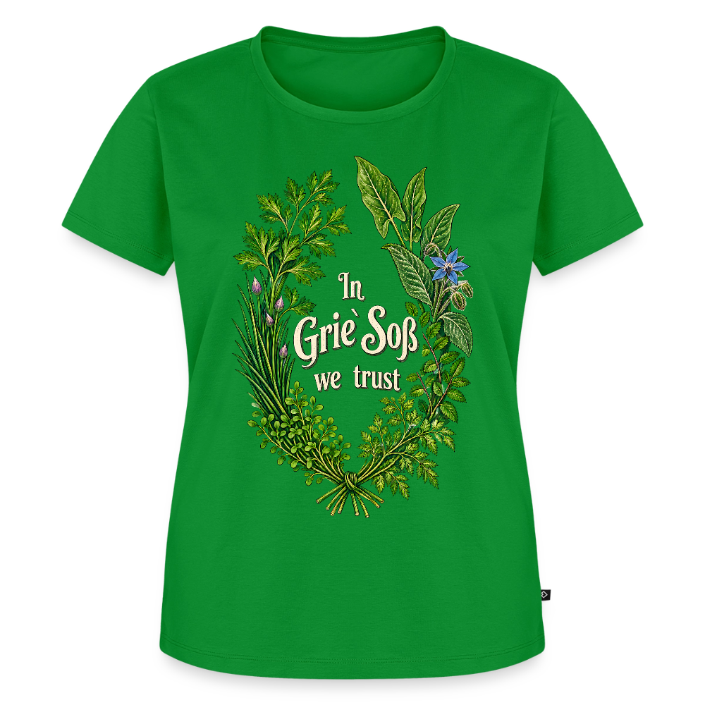 In Grie’ Soß We Trust - Frauen Premium T-Shirt - Grün