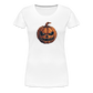 Gruseliger Horror Kürbis -Happy Halloween - Frauen Premium T-Shirt - Weiß