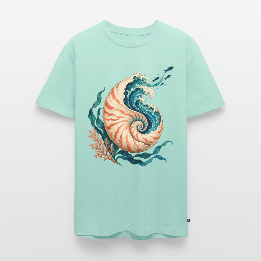 Nautilus Wave – Männer Premium T-Shirt - Mint 
